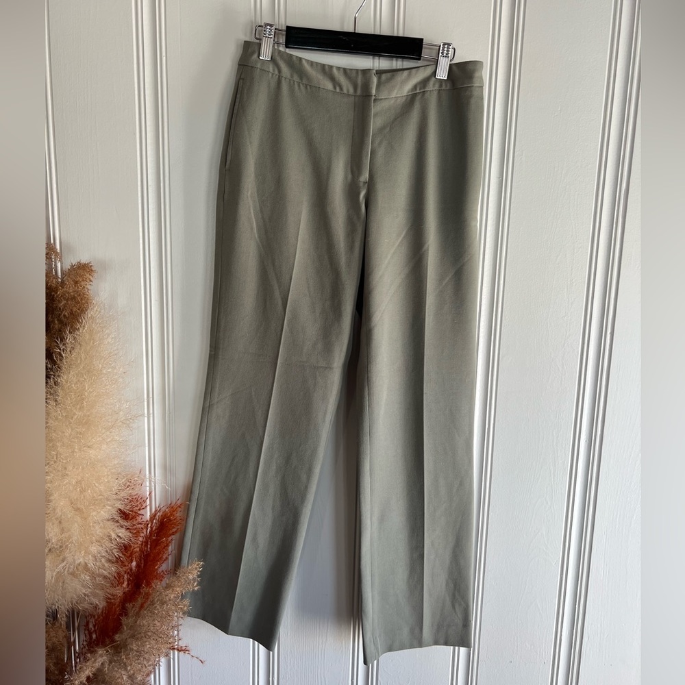 Rafaella Women’s Straight Leg Pants Slacks Trousers Mid Rise Pockets Stretch Y2K